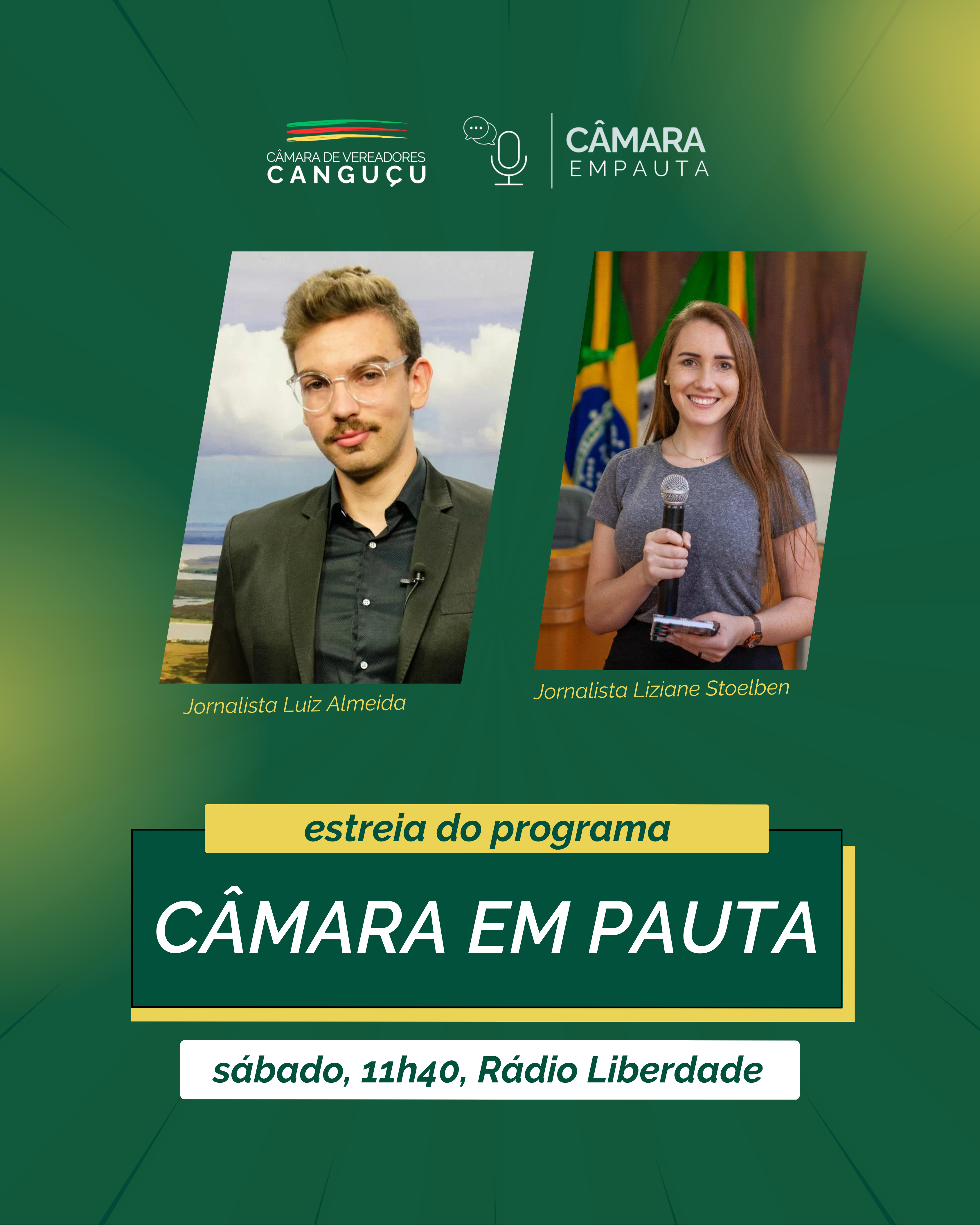Câmara de Canguçu estreia programa de rádio neste sábado - Câmara de Vereadores de Canguçu