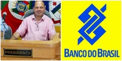PRESIDENTE DA CÂMARA CONCEDE BRASÃO DO MUNICÍPIO  PARA A AGÊNCIA DO BANCO DO BRASIL DE CANGUÇU - Câmara de Vereadores de Canguçu