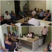 PRESIDENTE BIGICO (PP) ESTEVE REUNIDO NESTA MANHÃ DE SEGUNDA (18/01) EM SEU GABINETE COM REPRESENTANTES DE ENTIDADES ASSUNTO HOSPITAL  - Câmara de Vereadores de Canguçu