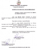Câmara decreta Ponto Facultativo dia 13/10/2017 - Câmara de vereadores de Canguçu