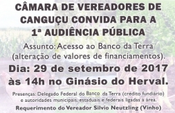 Audiência debaterá crédito fundiário - Câmara de vereadores de Canguçu