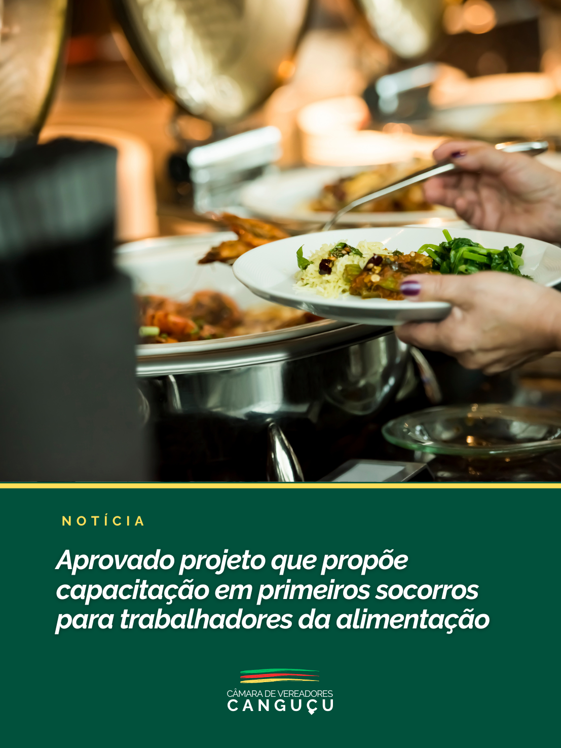 Aprovado projeto que propõe capacitação em primeiros socorros para trabalhadores da alimentação - Câmara de Vereadores de Canguçu