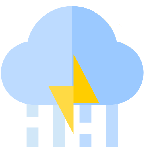 Previsão para Sabado Nublado com chuva de manhã e temporal à tarde e à noite. - Mínima de 12C° e  máxima de 19C°